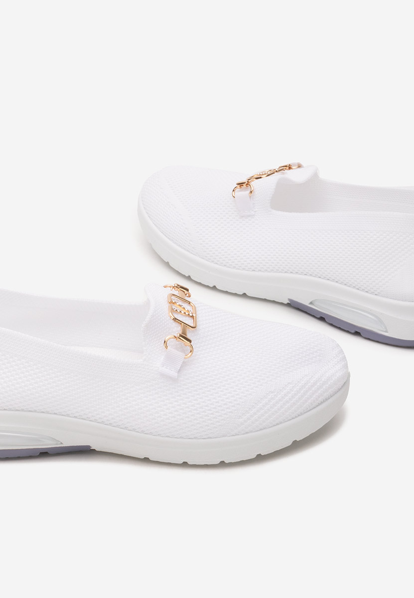 Μοκασίνια γυναικεια Ivaira λευκά