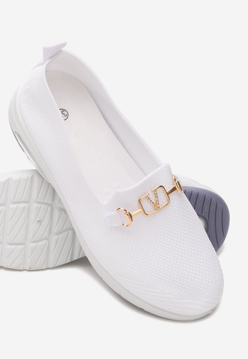 Μοκασίνια γυναικεια Ivaira λευκά