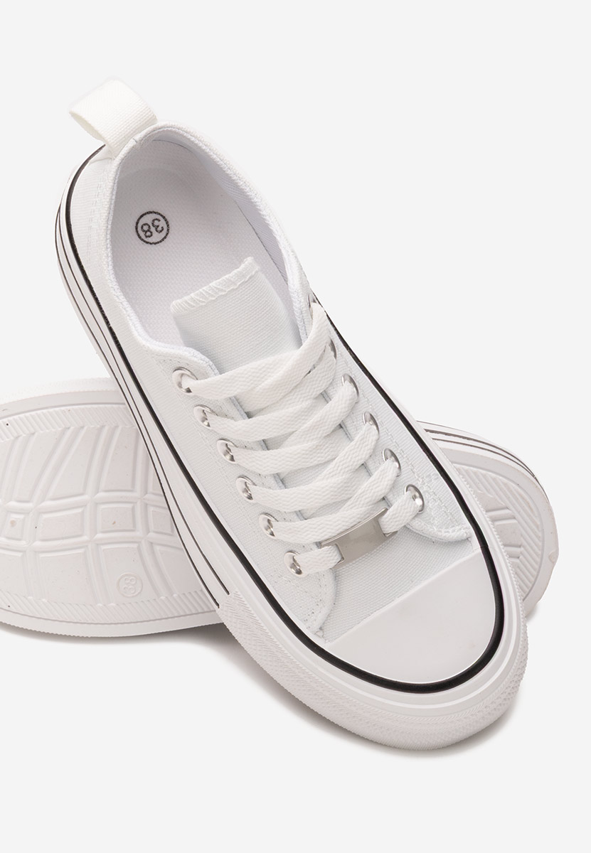 Γυναικεία πανινα πλατφόρμες Kimala λευκά Γυναικεία πανινα πλατφόρμες Kimala λευκά