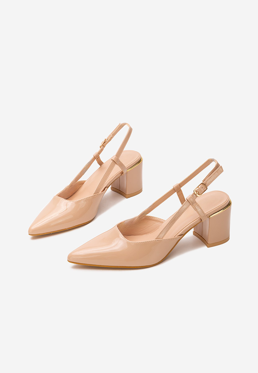 Γόβες slingback Marla μπεζ