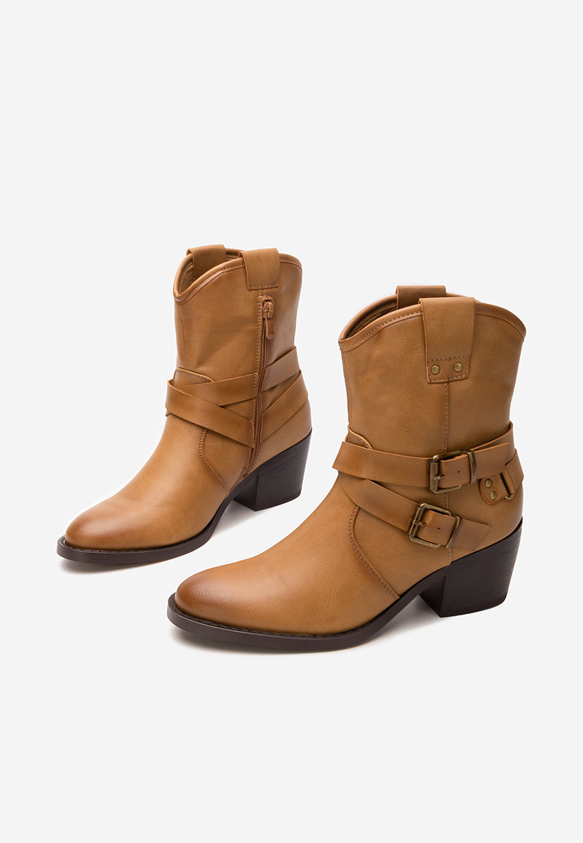 Γυναικεία Μποτάκια Cowboy Lestery χακι