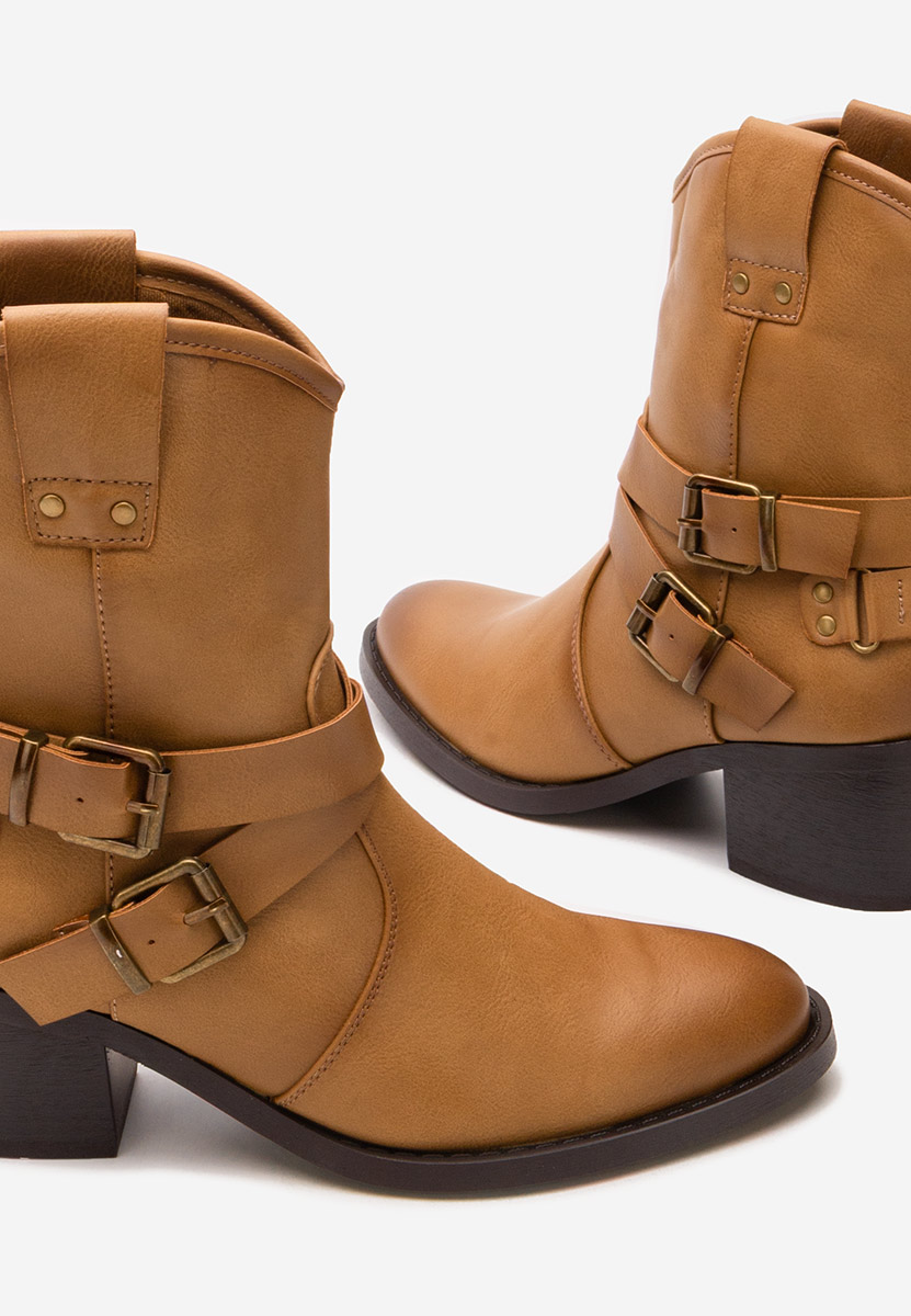 Γυναικεία Μποτάκια Cowboy Lestery χακι