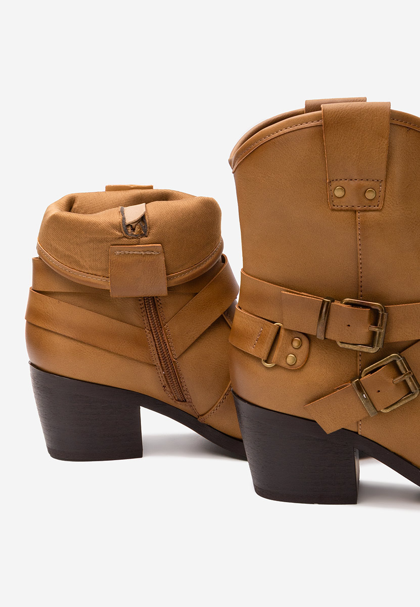 Γυναικεία Μποτάκια Cowboy Lestery χακι