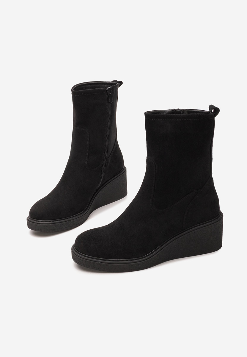 Μποτακια πλατφορμεσ Lysara Μαύρα