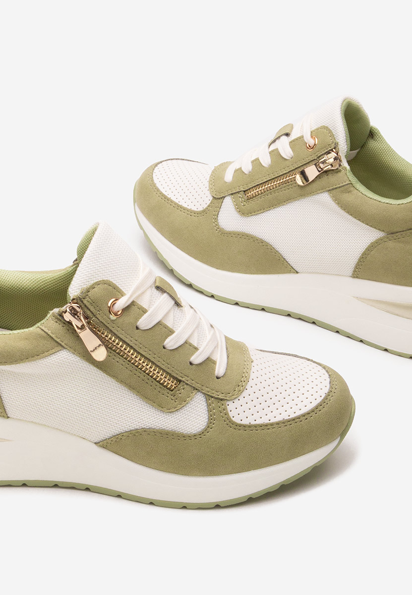 Sneakers με πλατφόρμα Floreia πρασινο