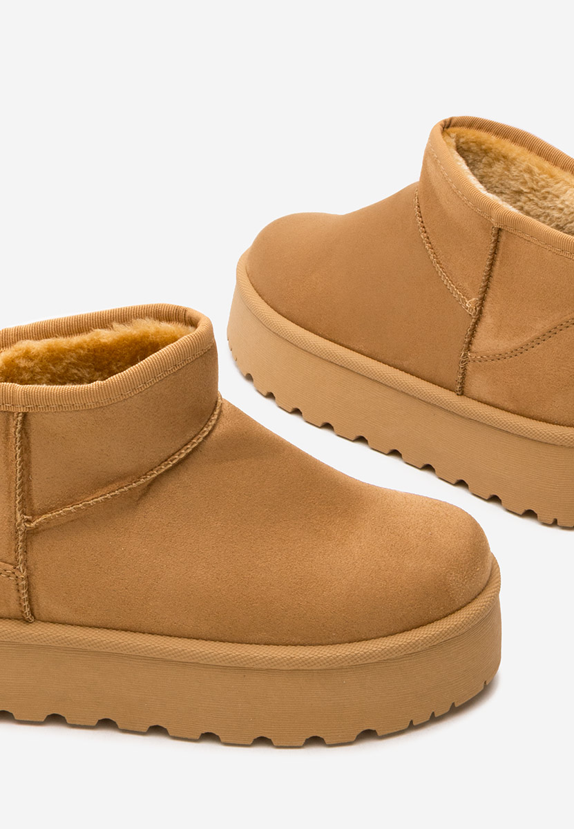 Μπότες τύπου UGG με πλατφόρμα Zelira ταμπά