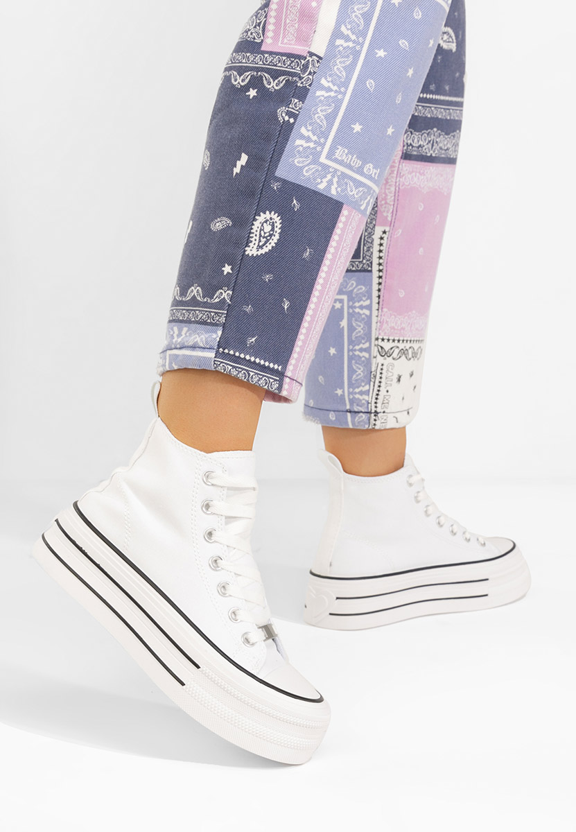 Γυναικεία πανινα πλατφόρμες Kimala V3 λευκά Γυναικεία πανινα πλατφόρμες Kimala V3 λευκά