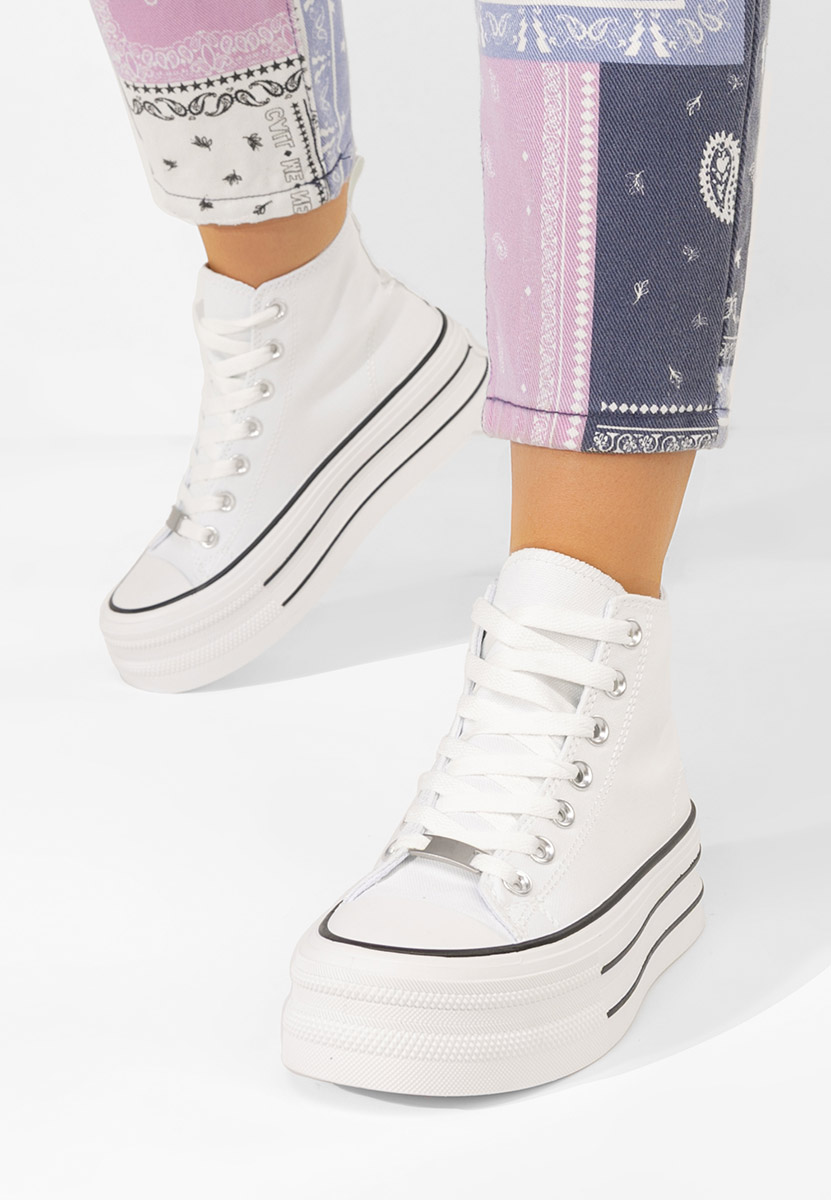 Γυναικεία πανινα πλατφόρμες Kimala V3 λευκά Γυναικεία πανινα πλατφόρμες Kimala V3 λευκά