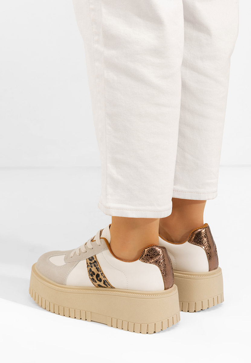 Sneakers με πλατφόρμα Michele λεοπαρ