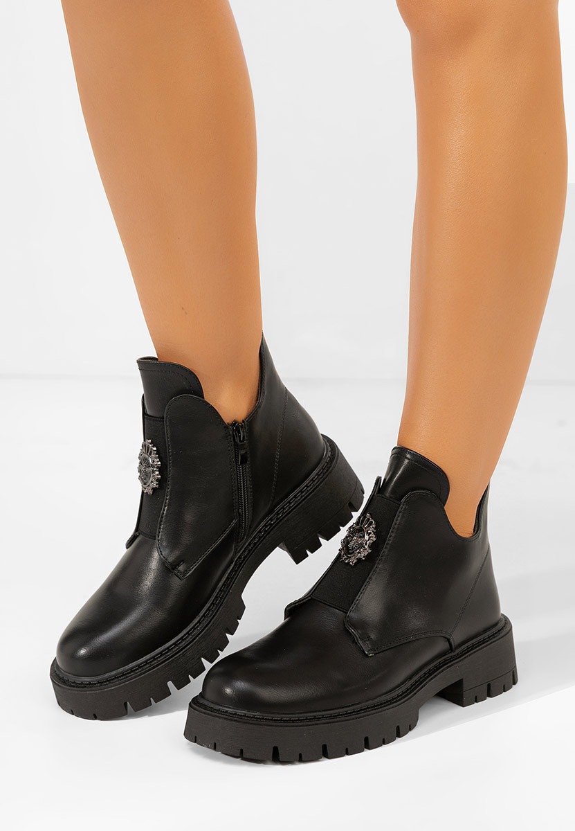 Γυναικεία μποτάκια Daviria Μαύρα