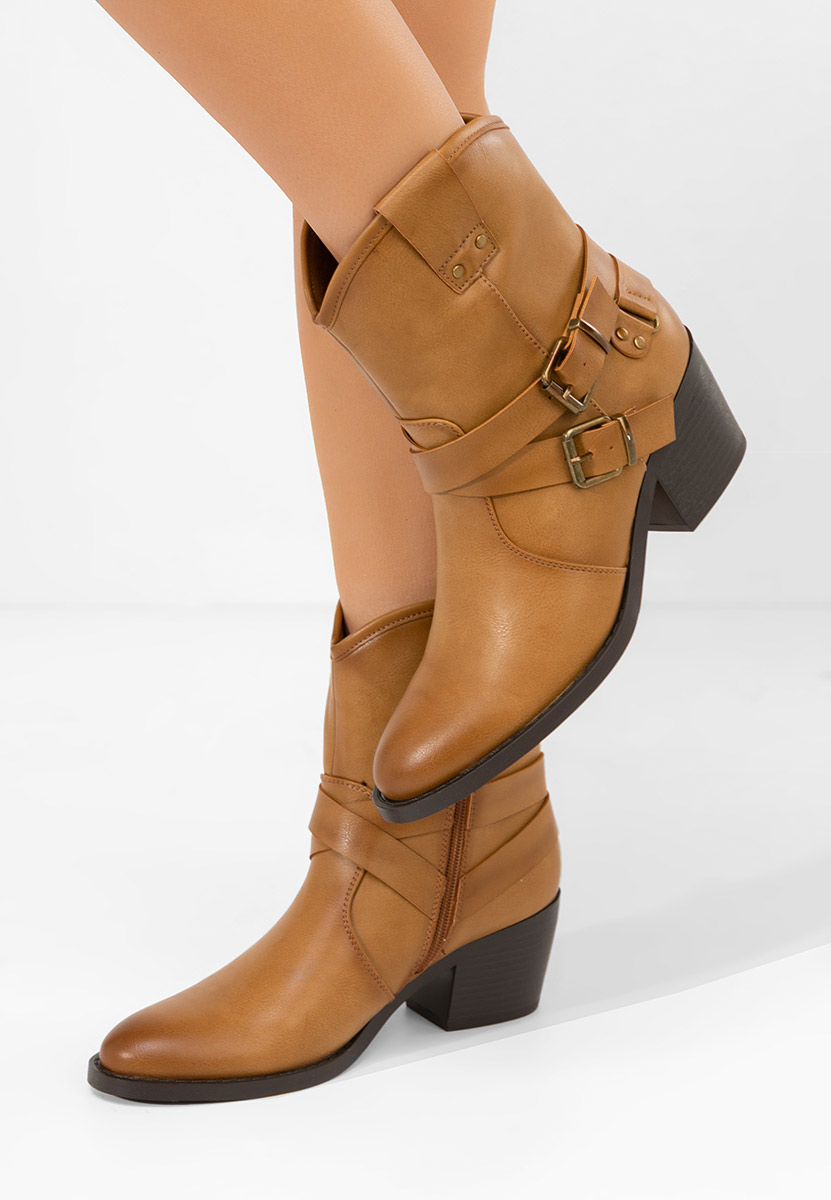 Γυναικεία Μποτάκια Cowboy Lestery χακι