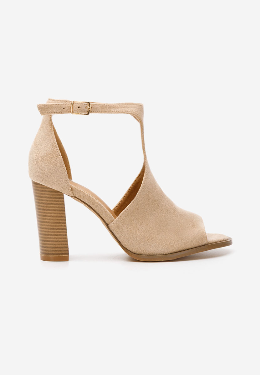 Πέδιλα με χοντρο τακουνι Jolanda χακι