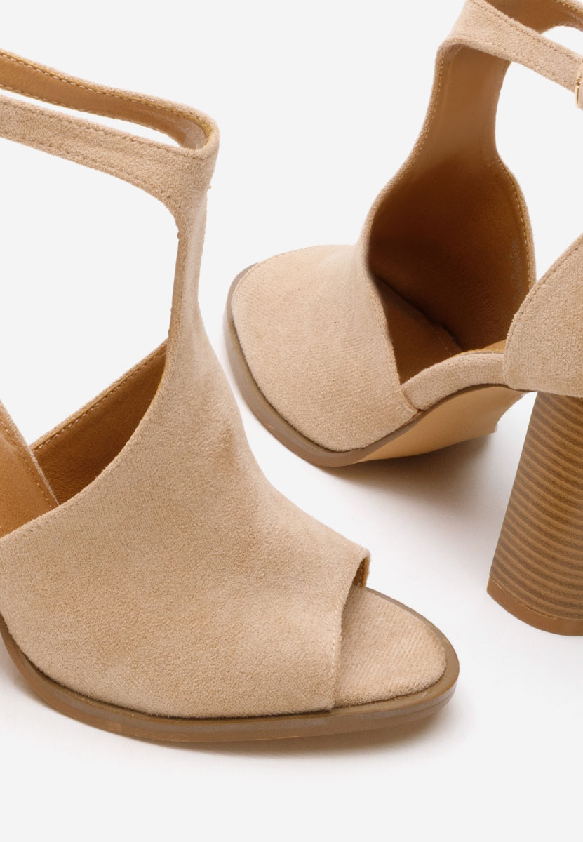 Πέδιλα με χοντρο τακουνι Jolanda χακι