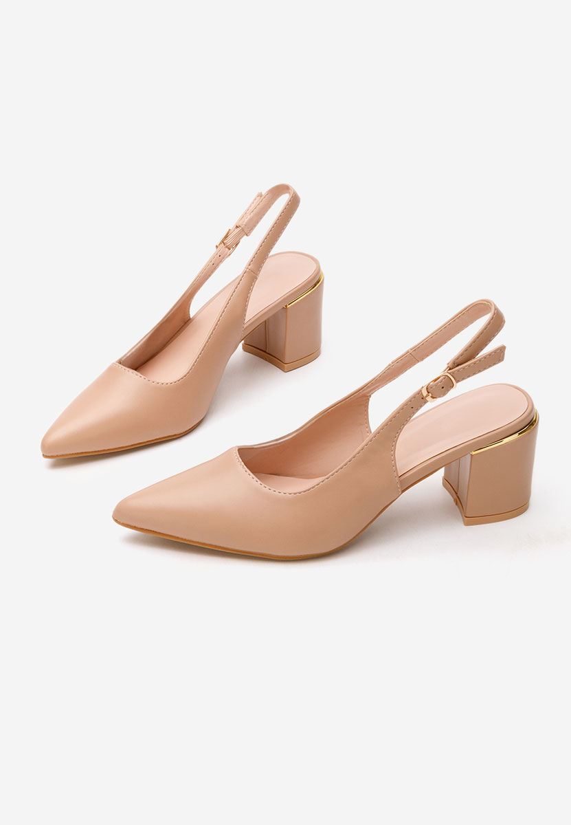 Γόβες slingback Flamia χακι