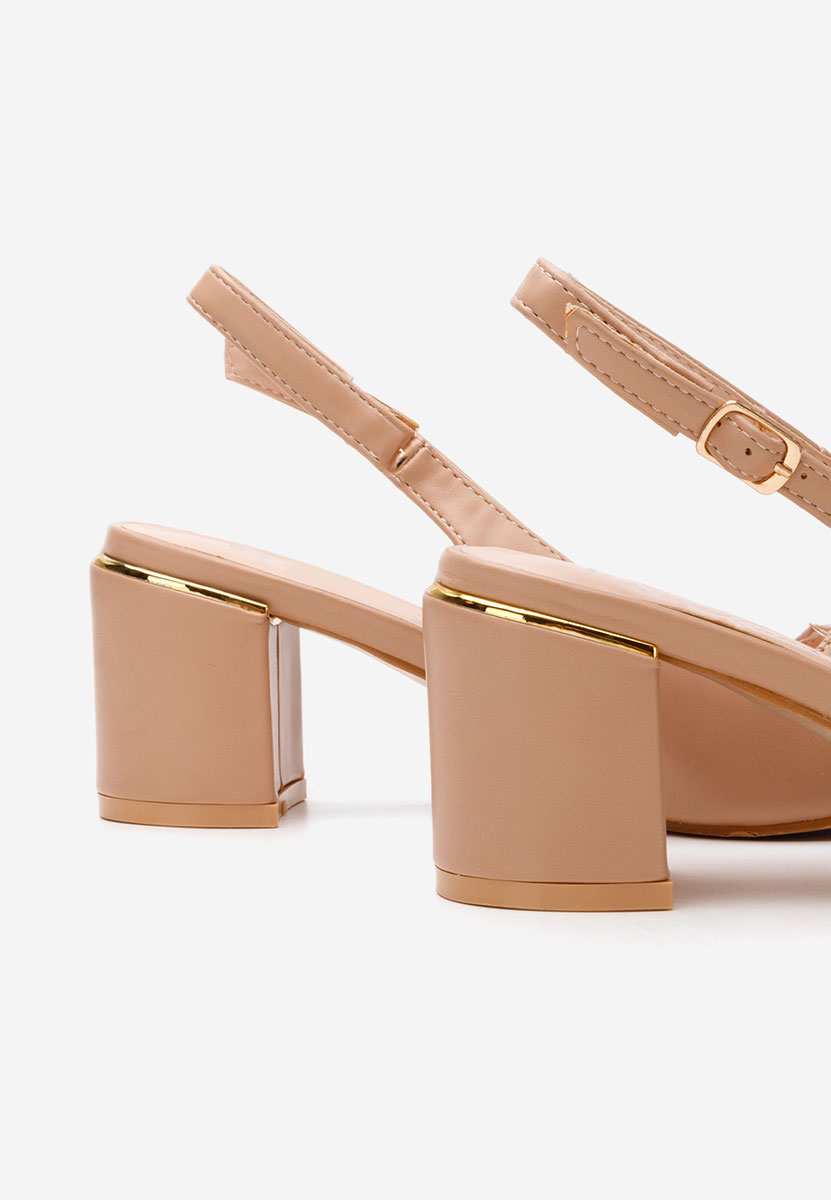 Γόβες slingback Flamia χακι