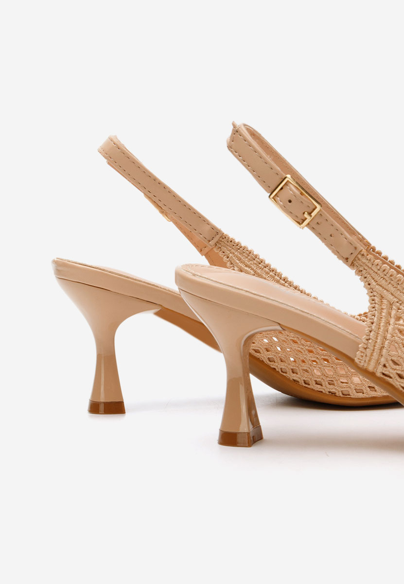Γόβες slingback Deevina χακι