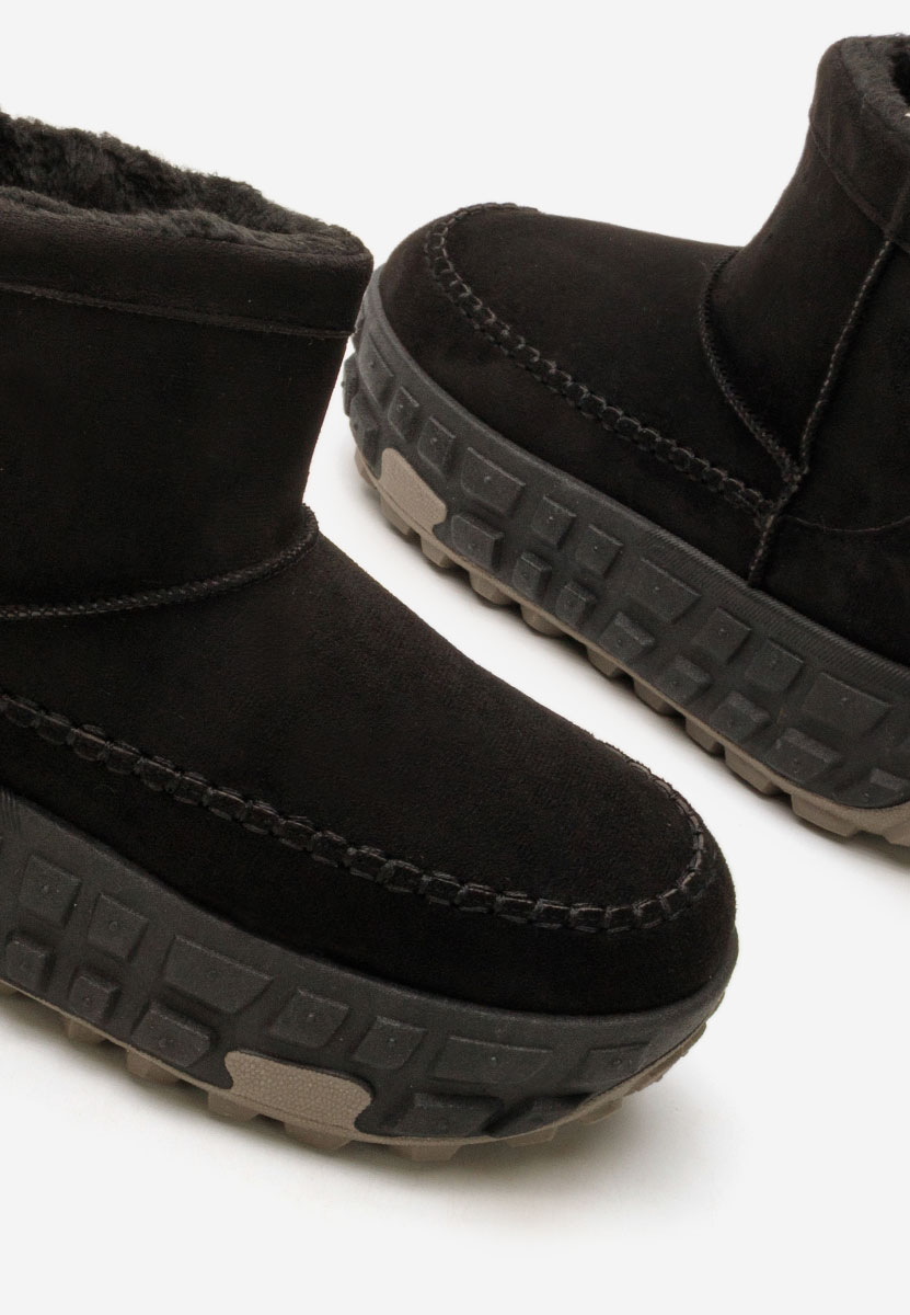 Mποτάκια πλατφόρμα Novela Μαύρα