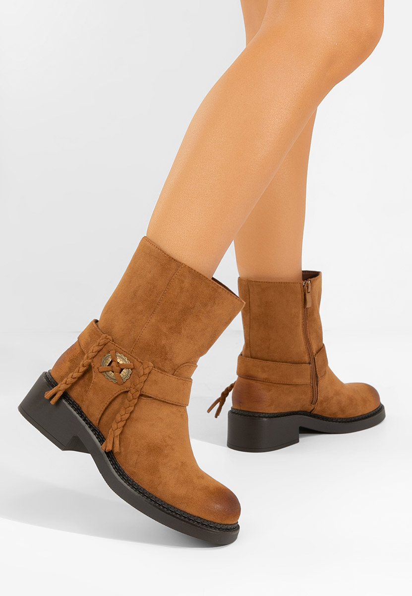 Γυναικεία μποτάκια Alasika ταμπά