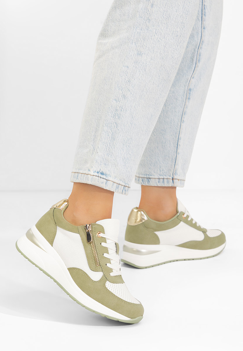 Sneakers με πλατφόρμα Floreia πρασινο