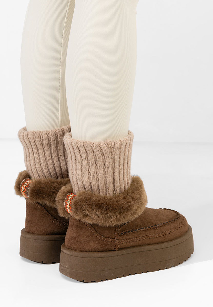 Μπότες τύπου UGG Sarida καφε