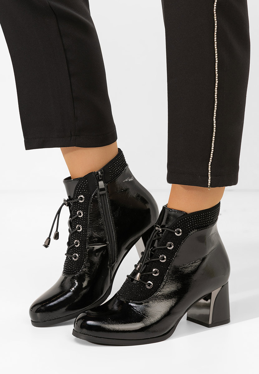 Γυναικεία Μποτάκια Larae Μαύρα