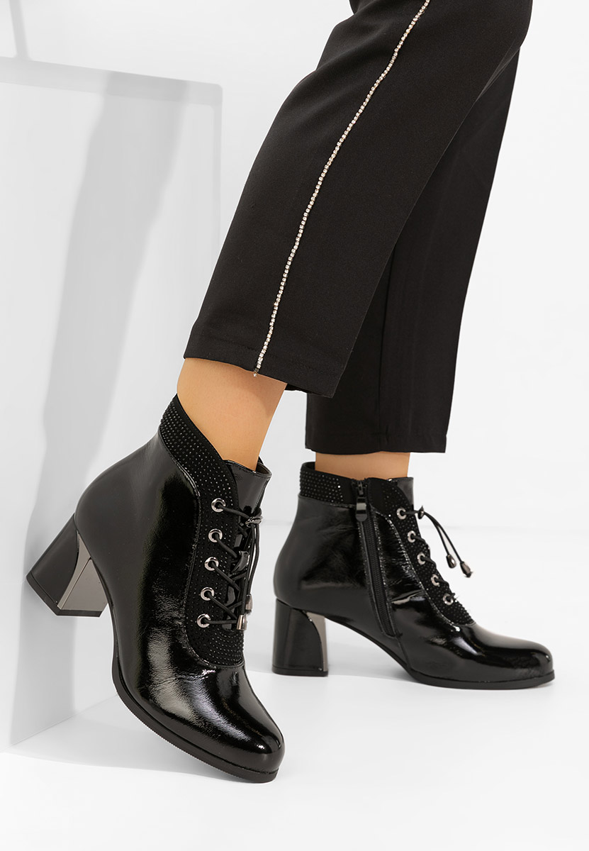 Γυναικεία Μποτάκια Larae Μαύρα