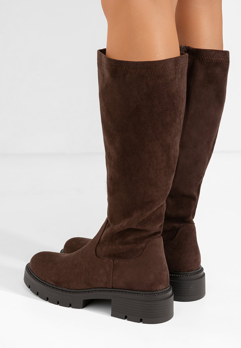 Γυναικείες μποτες Nicoua καφε