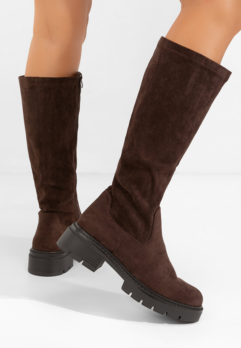 Γυναικείες μποτες Nicoua καφε