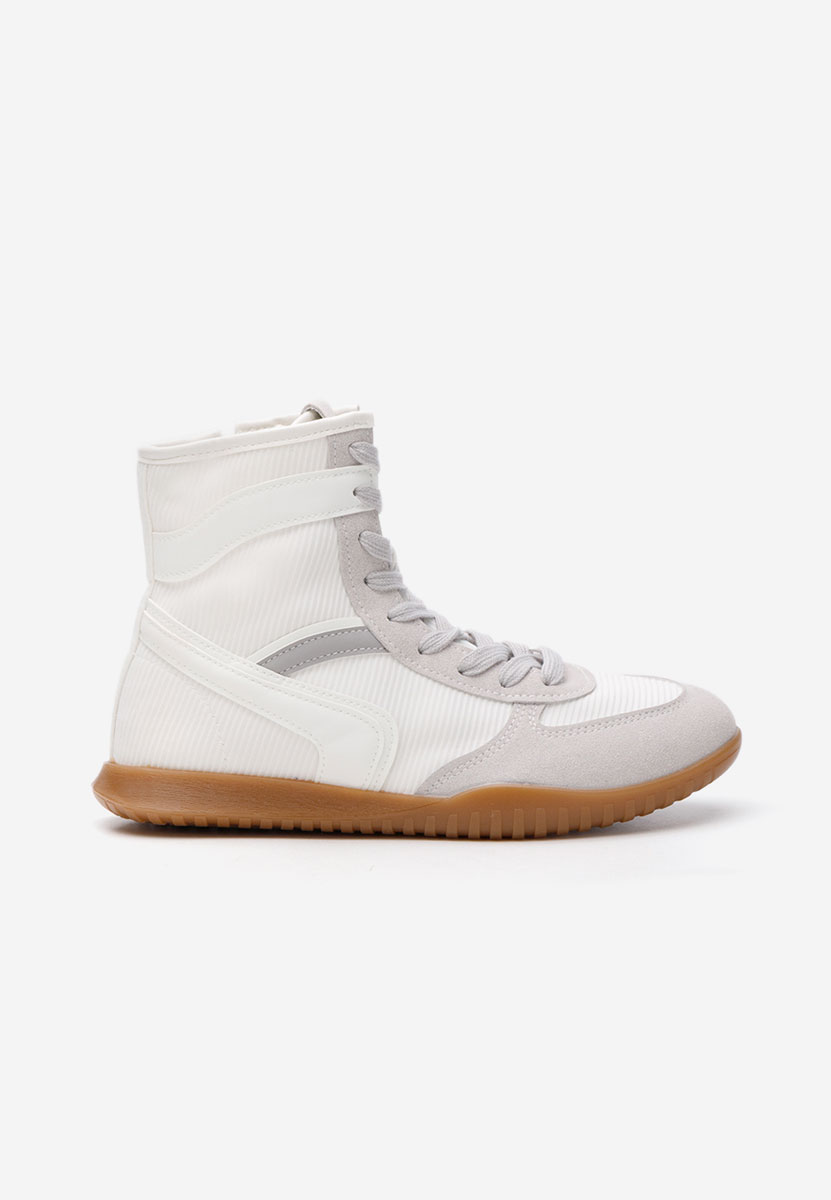 Γυναικεία sneakers αστραγάλο Daine λευκά