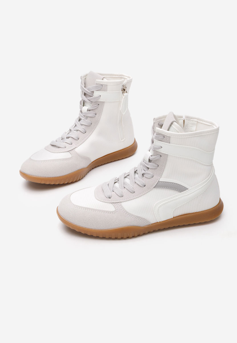 Γυναικεία sneakers αστραγάλο Daine λευκά