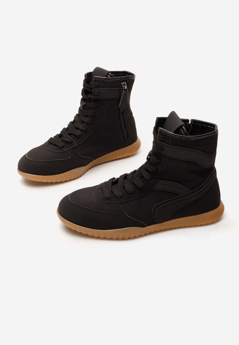Γυναικεία sneakers αστραγάλο Daine μαύραi