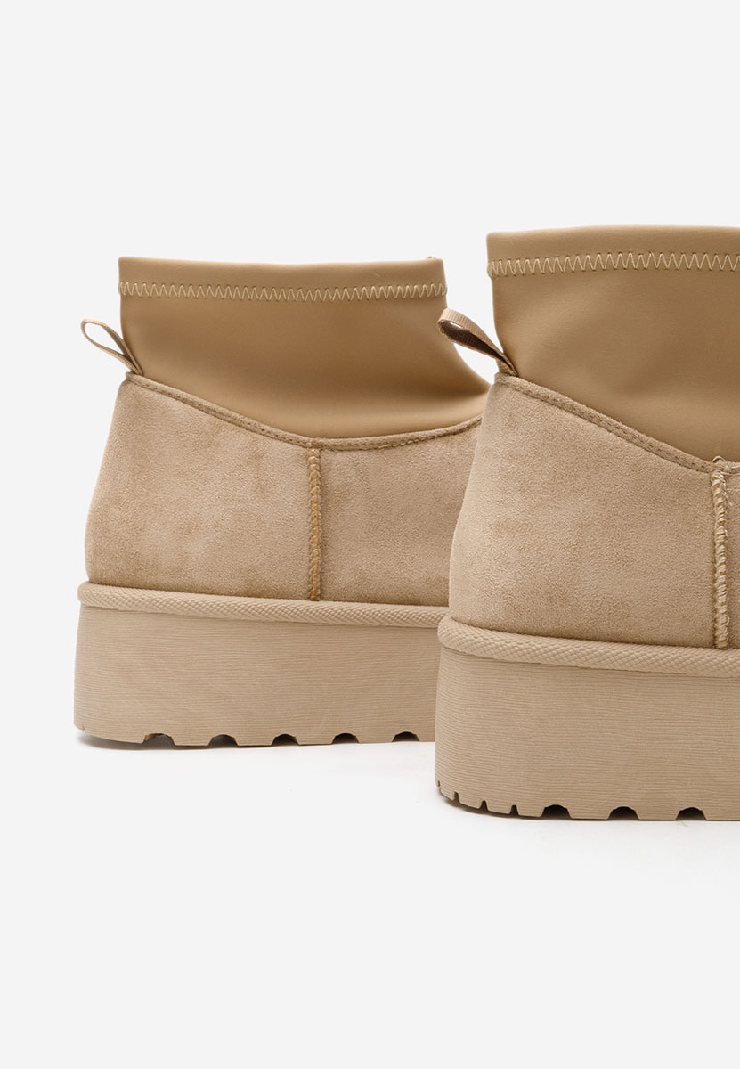Μπότες τύπου UGG με πλατφόρμα Aydena χακι