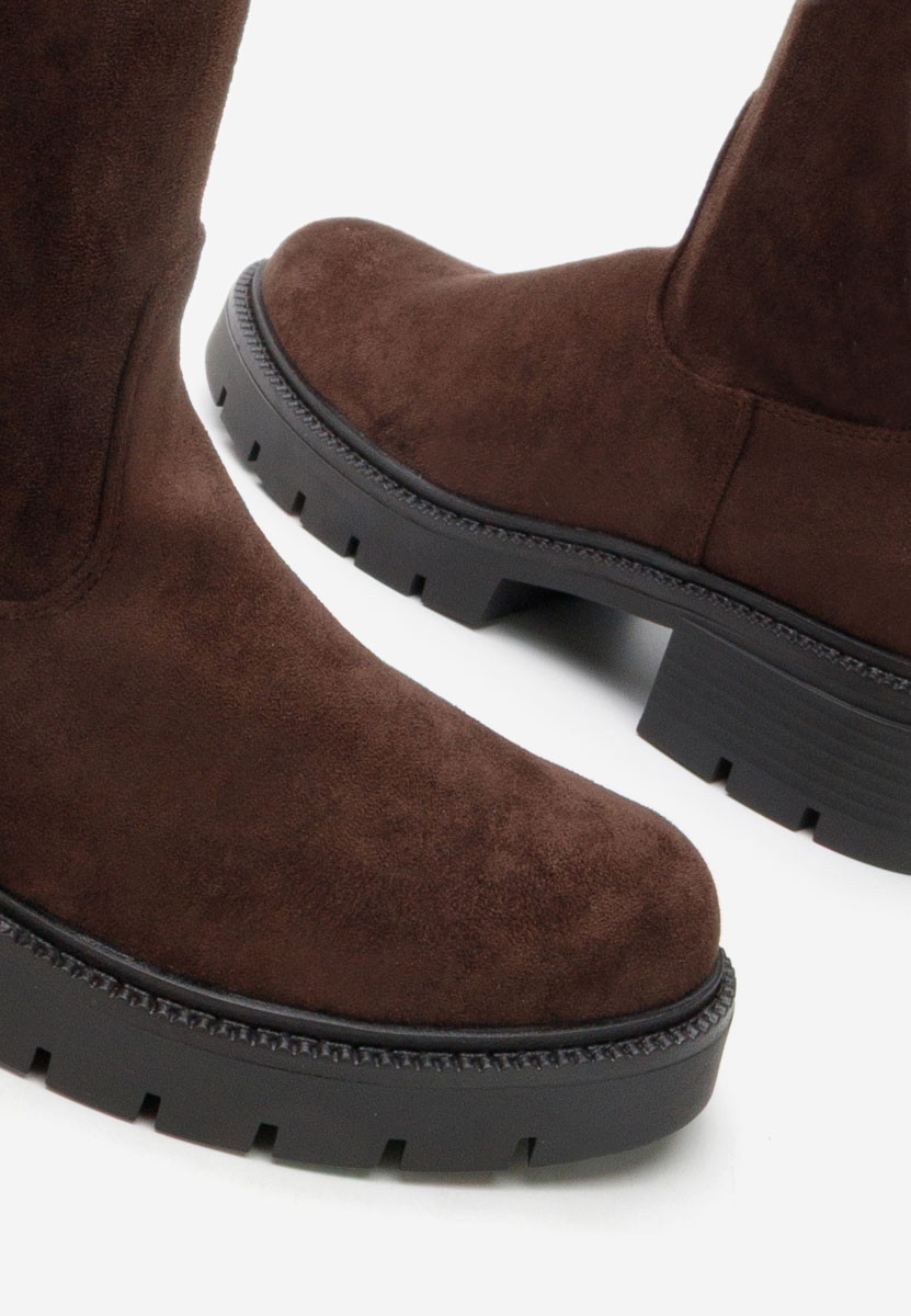 Γυναικείες μποτες Nicoua καφε