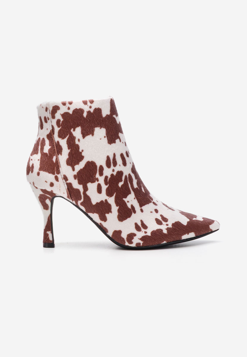 Μποτάκια με λεπτο τακουνι Jinna animal print