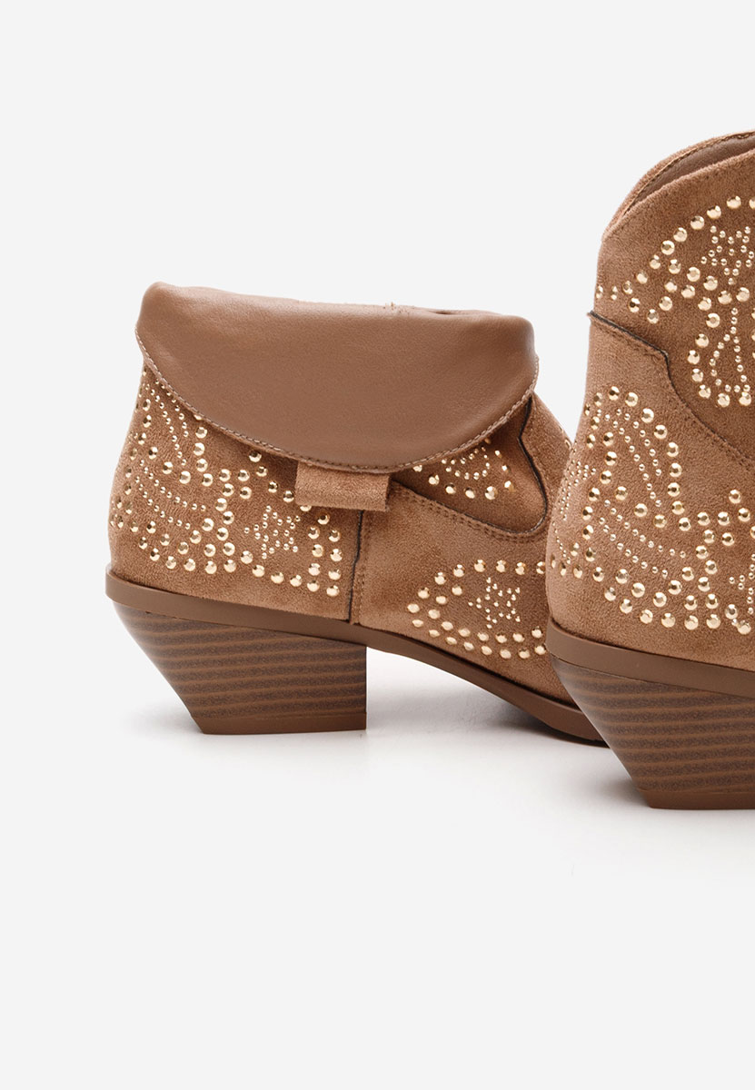 Γυναικεία Μποτάκια Cowboy Ninna ταμπά