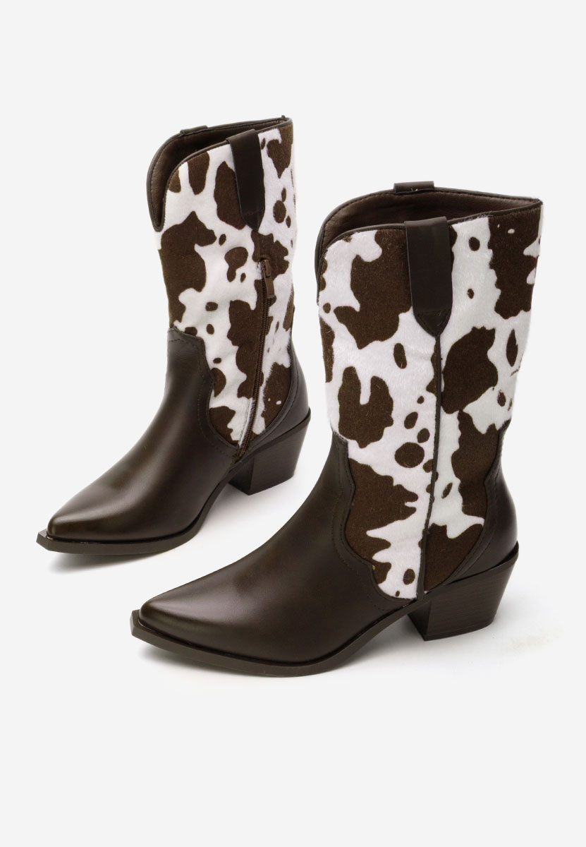 Γυναικεία Μποτάκια Cowboy Nedira καφε