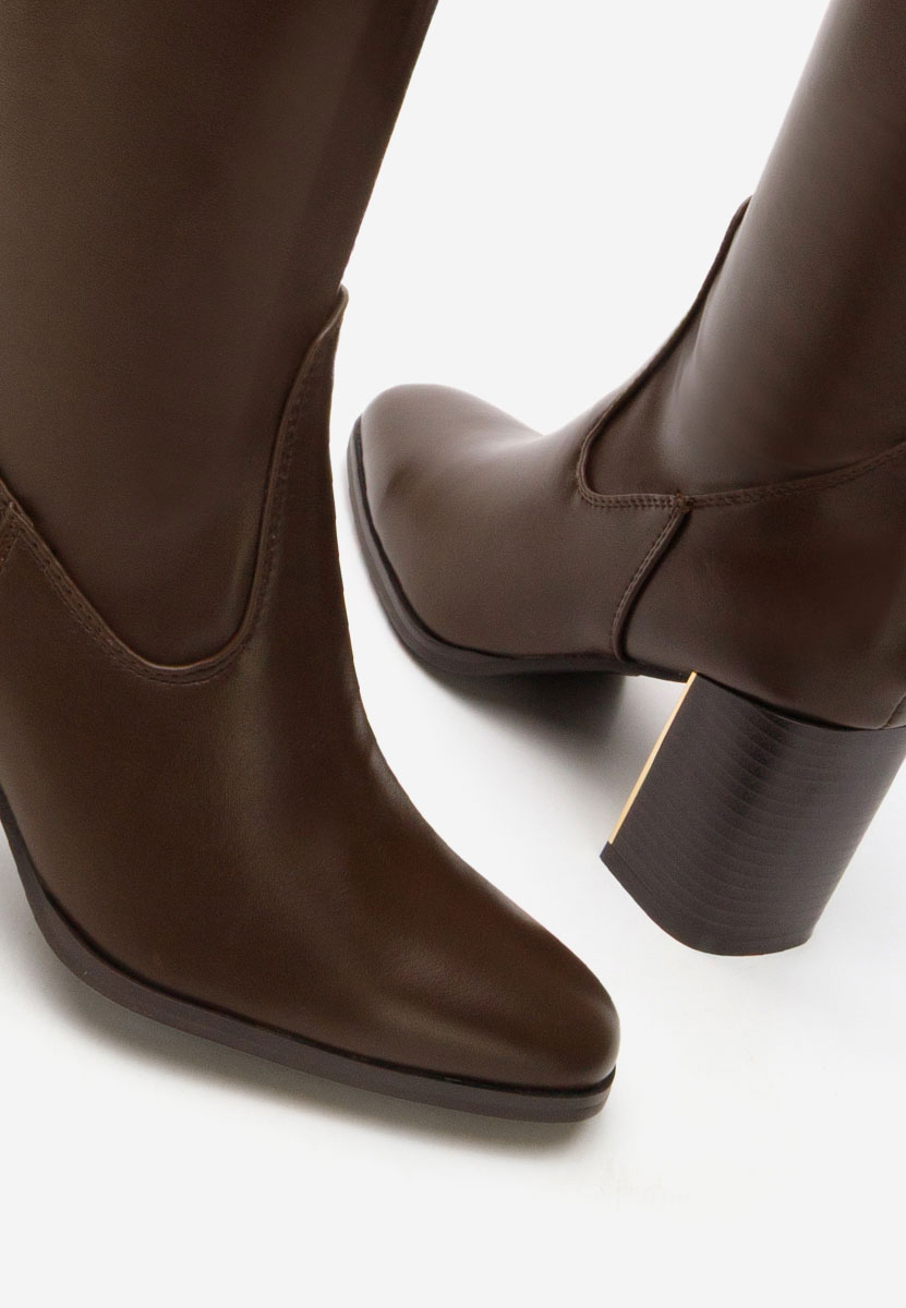 Ψηλές μπότες Jeanne καφε