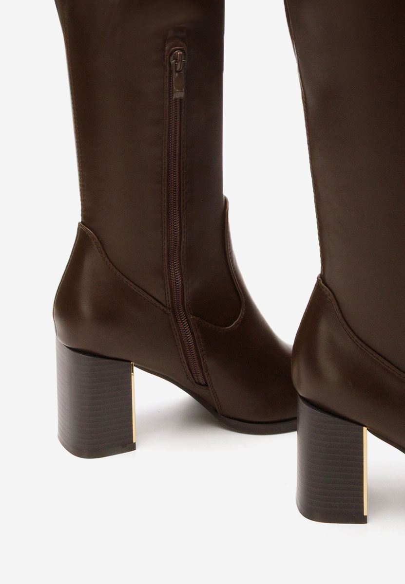 Ψηλές μπότες Jeanne καφε
