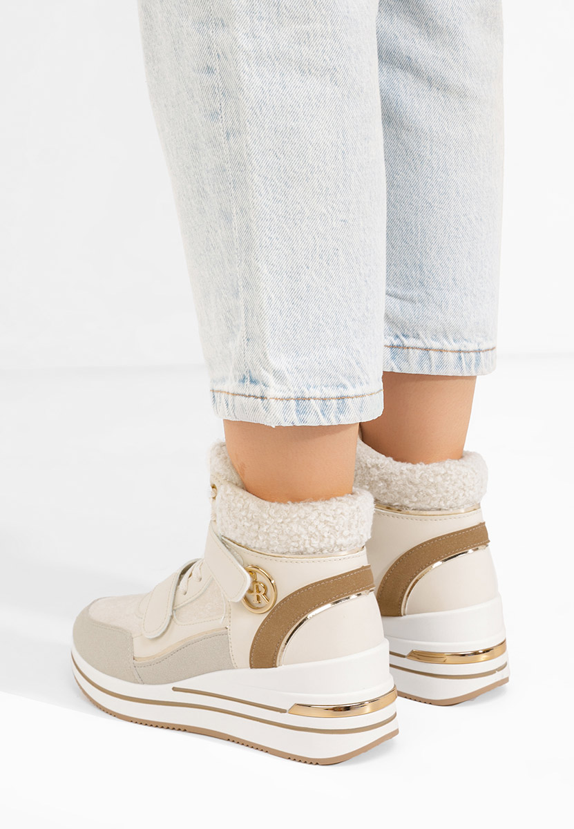 Sneakers αστραγαλου γυναικεια Velaris μπεζ