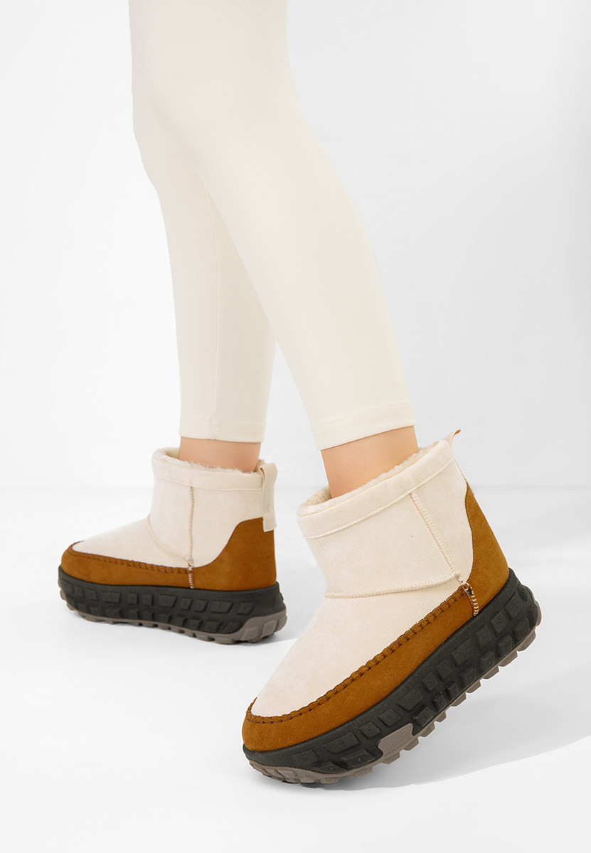 Mποτάκια πλατφόρμα Novela μπεζ