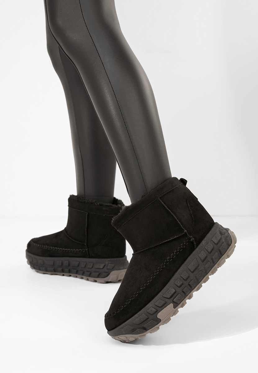 Mποτάκια πλατφόρμα Novela Μαύρα