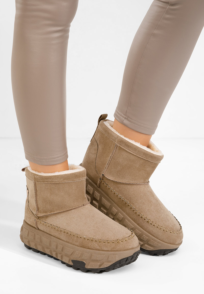 Mποτάκια πλατφόρμα Novela χακι