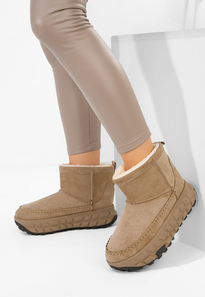 Mποτάκια πλατφόρμα Novela χακι