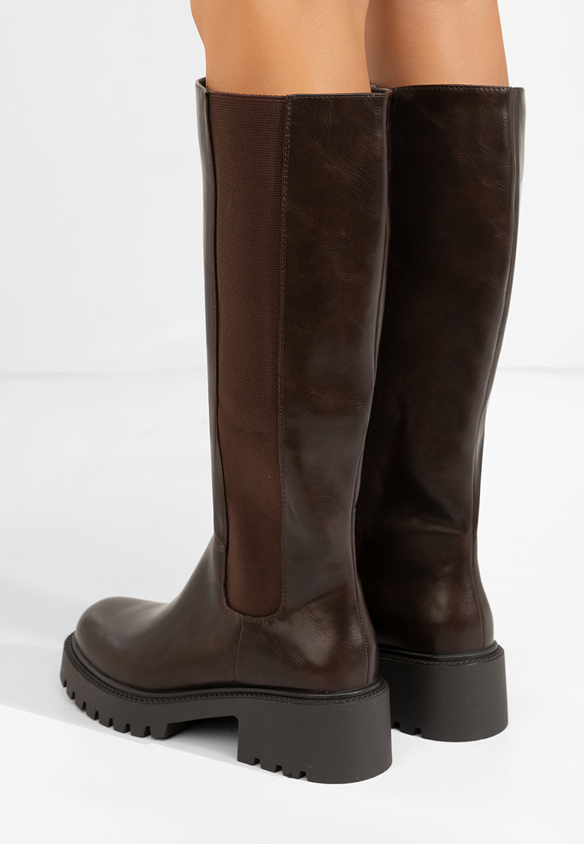 Ψηλές μπότες Calipso καφε