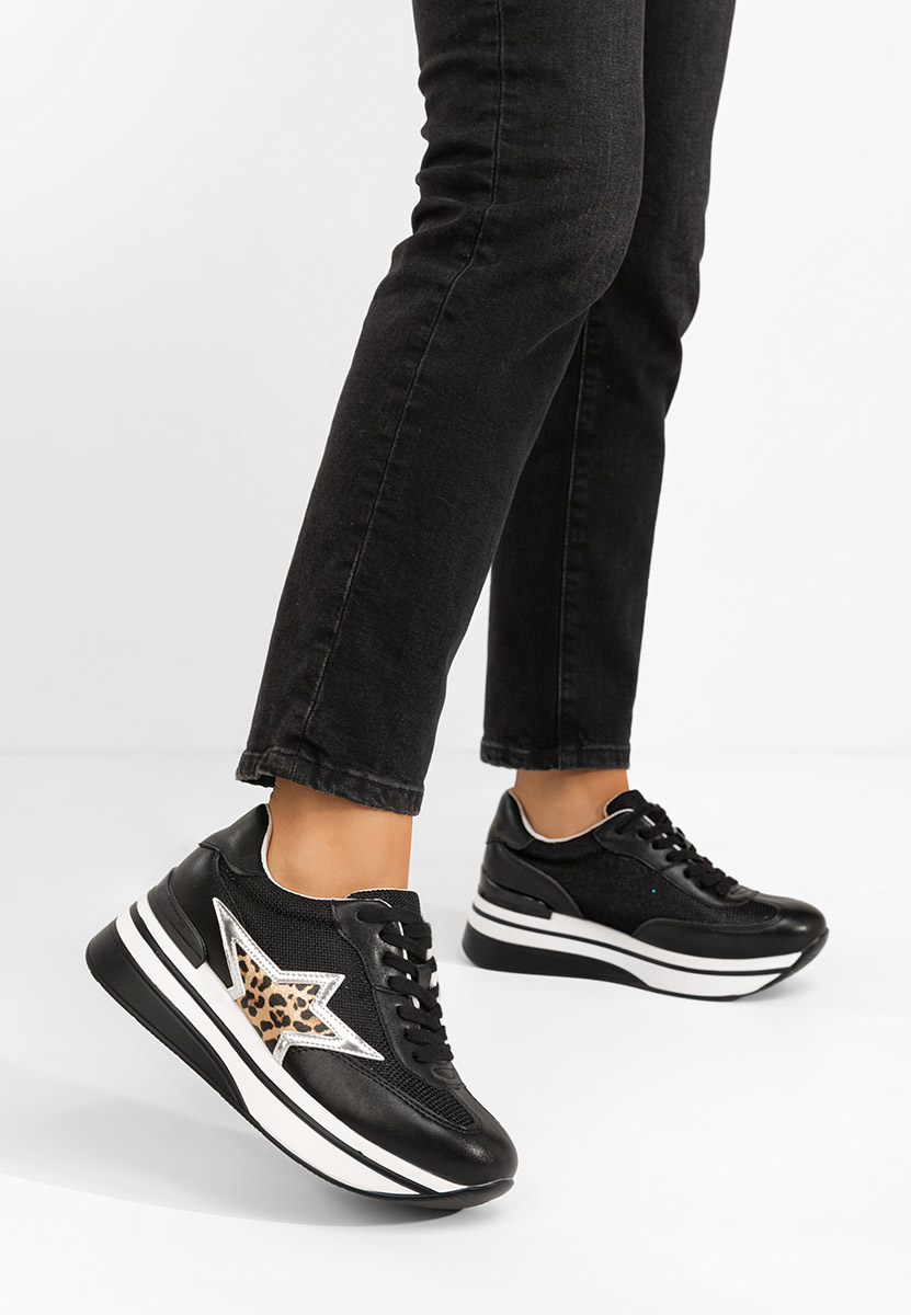 Sneakers με πλατφόρμα Valorys μαύρα