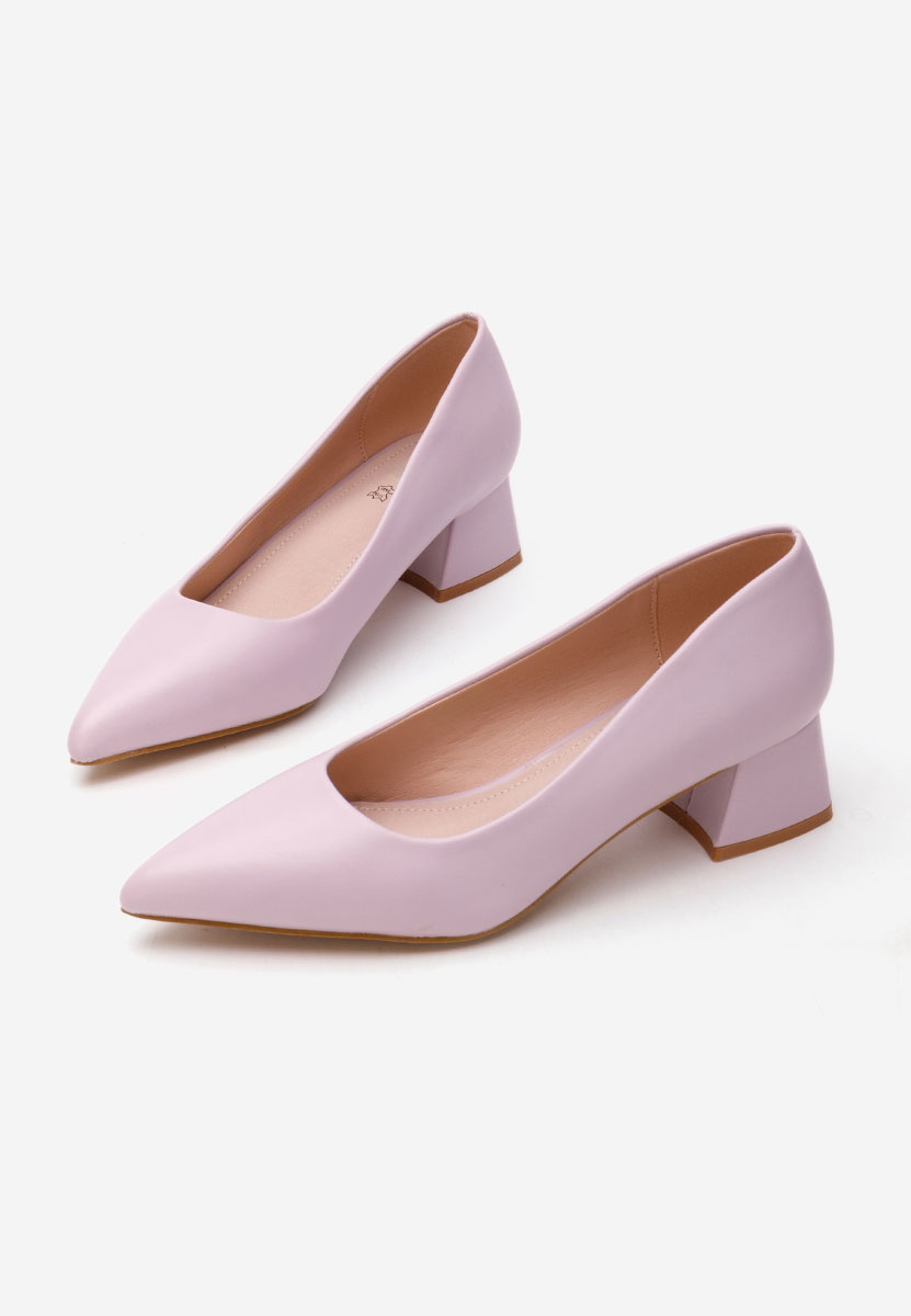 Γόβες με χαμηλό τακούνι Alleva V2 μωβ