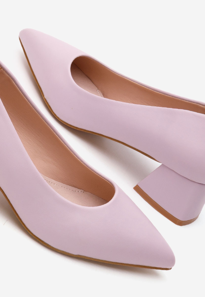 Γόβες με χαμηλό τακούνι Alleva V2 μωβ