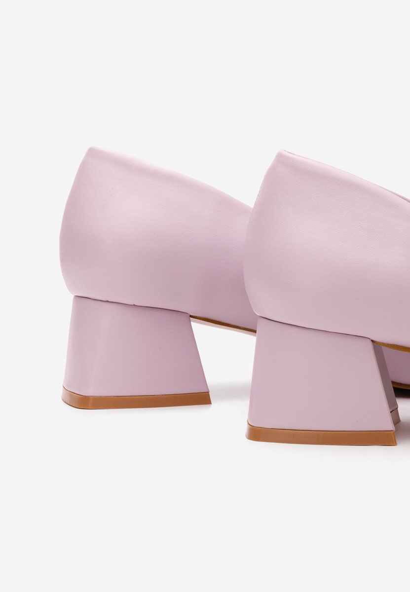 Γόβες με χαμηλό τακούνι Alleva V2 μωβ