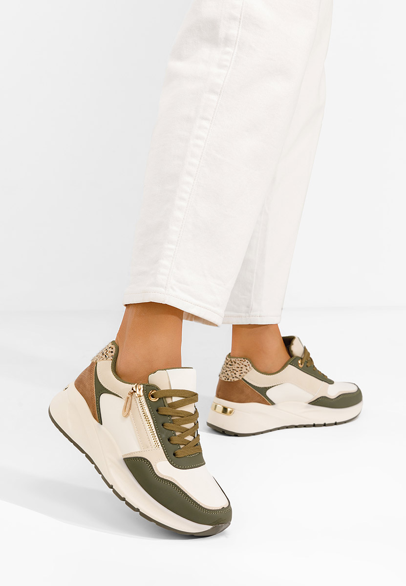 Sneakers με πλατφόρμα Ziania πρασινο