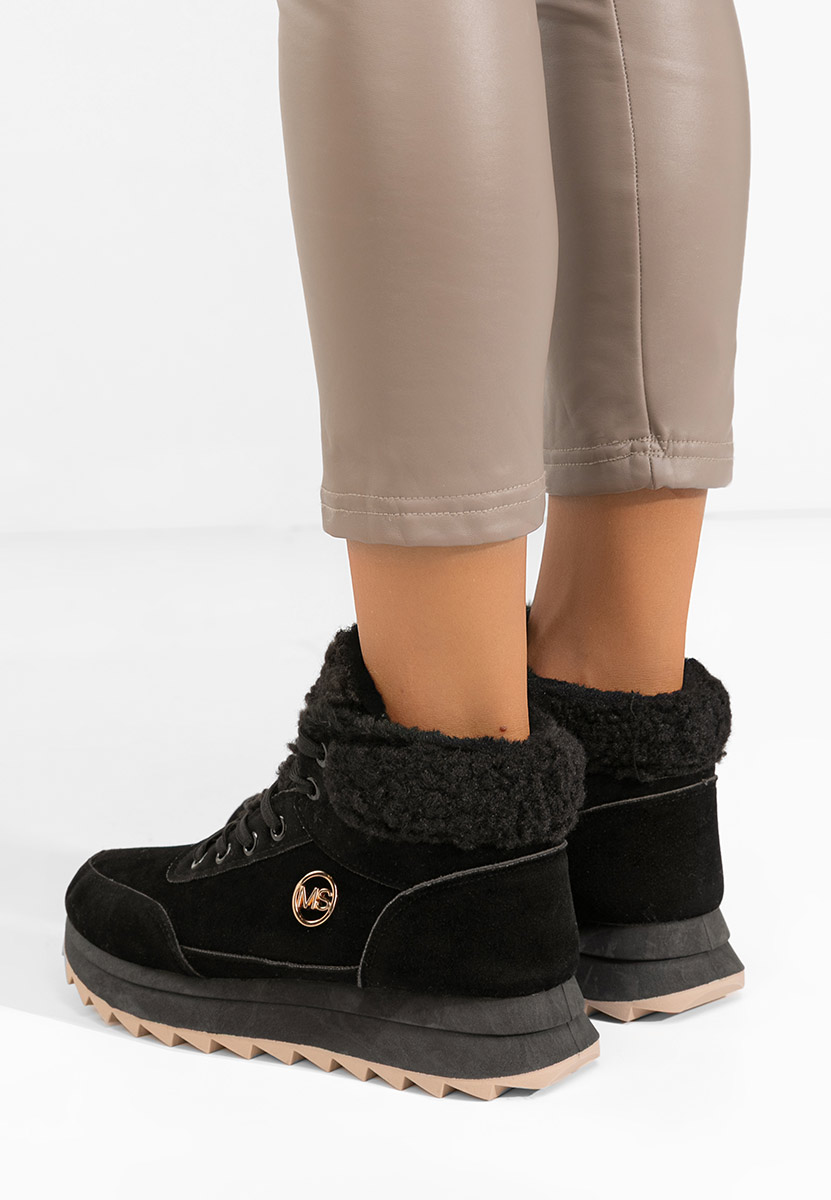 Χειμερινά sneakers γυναικεια Avilma V3 μαύρα